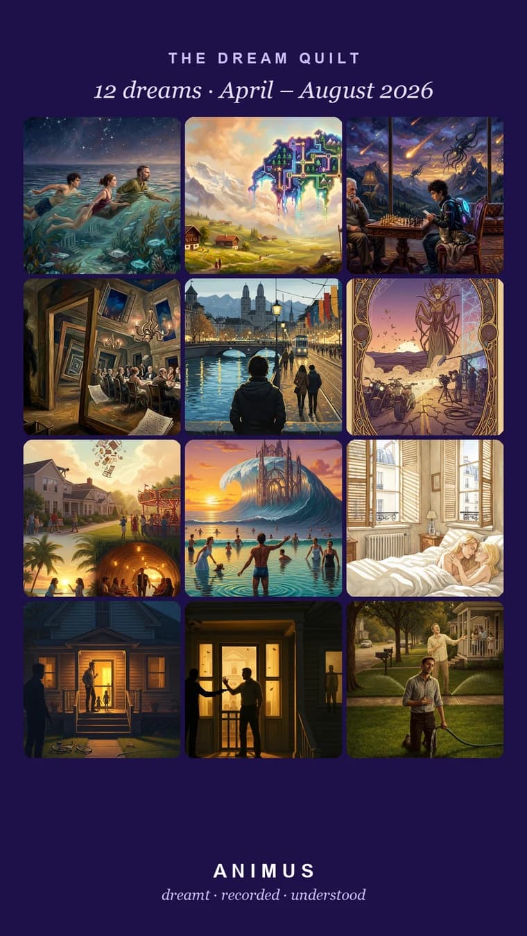 Hunter's real Dream Quilt: twelve paintings from his own dream journal